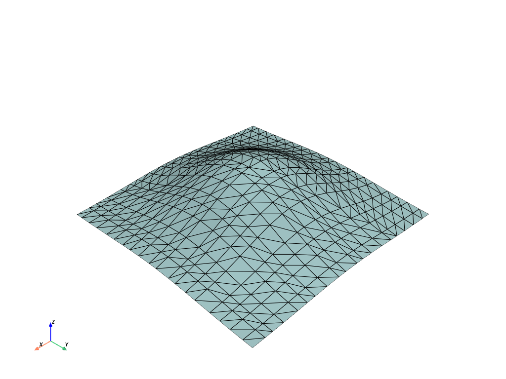 d create tri surface